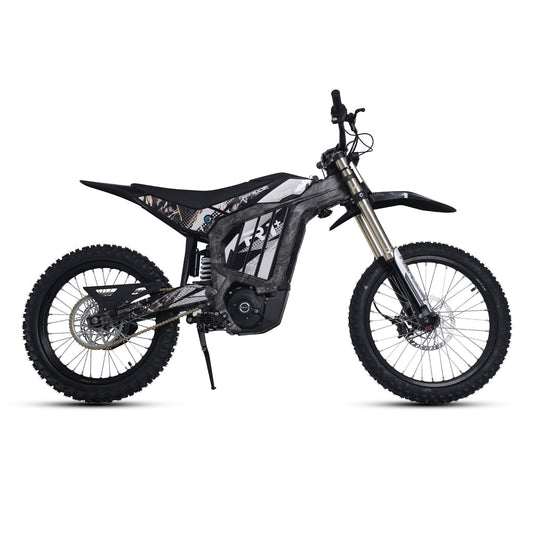 EUNORAU R1+ electric dirt bike in Maple, side view