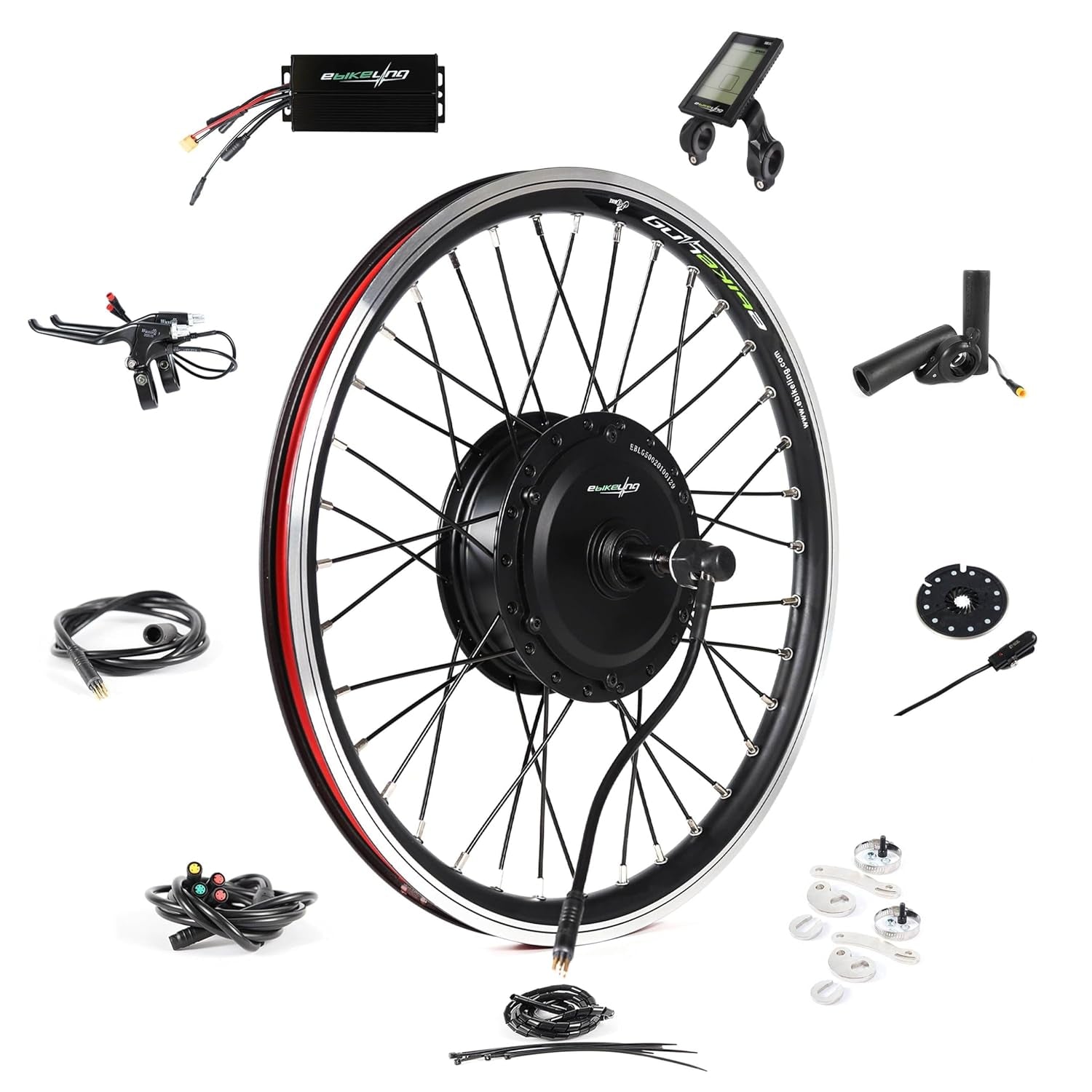 Ebike Conversion Kit 36V 500W, Rear Wheel 20" Electric Bike Conversion Kit, Add on Electric Bike Kit, High Performance, Waterproof Design for Easy Installation, Efficient Commuting Solution