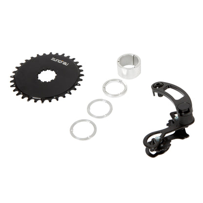 EUNORAU single speed cassette conversion kit contents