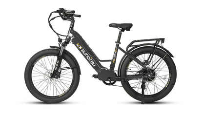 EUNORAU META 24-ST 2.0 Electric Bike – 500W Step-Thru City Commuter eBike
