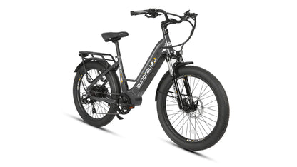 EUNORAU META 24-ST 2.0 Electric Bike – 500W Step-Thru City Commuter eBike