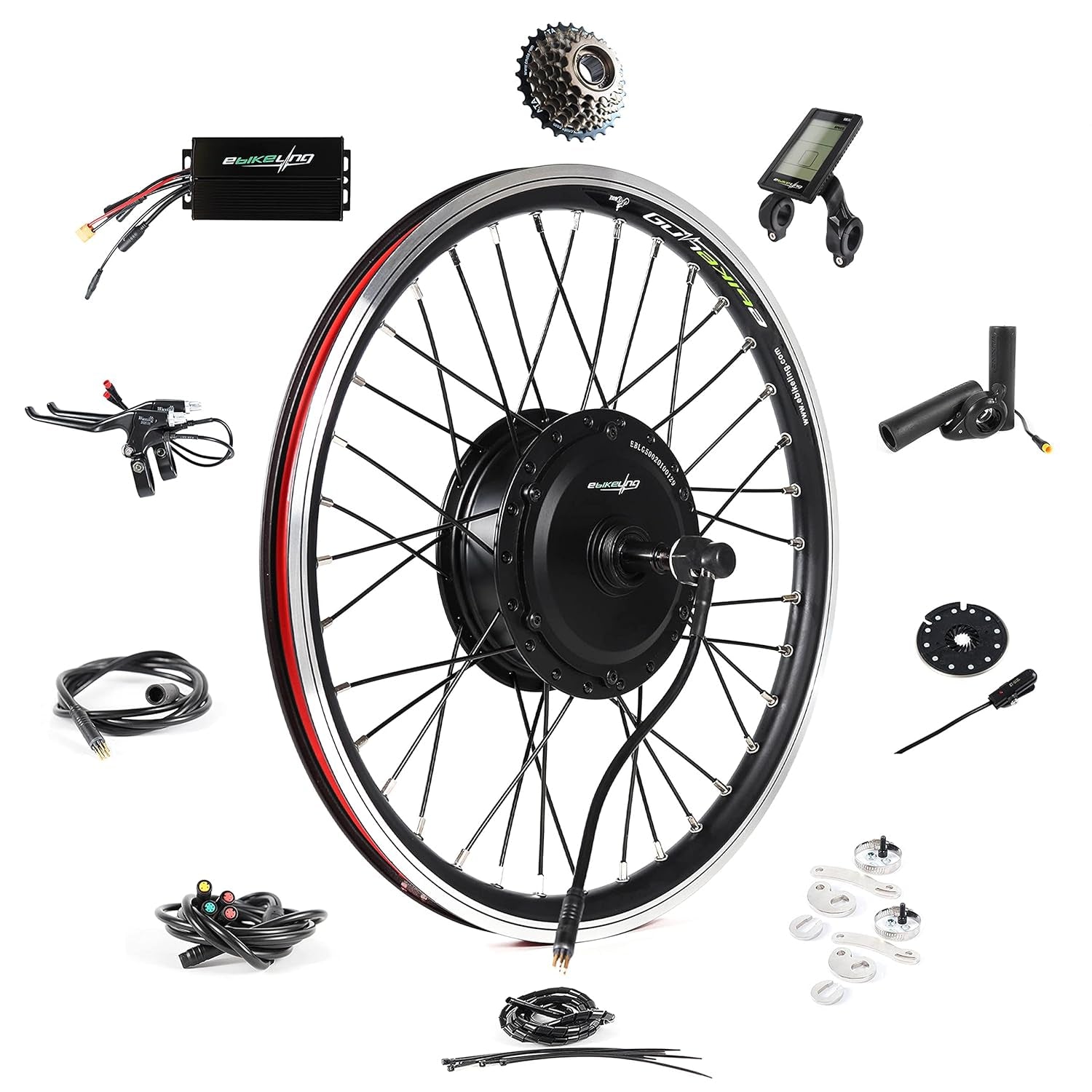 Ebike Conversion Kit 36V 500W, Rear Wheel 20" Electric Bike Conversion Kit, Add on Electric Bike Kit, High Performance, Waterproof Design for Easy Installation, Efficient Commuting Solution