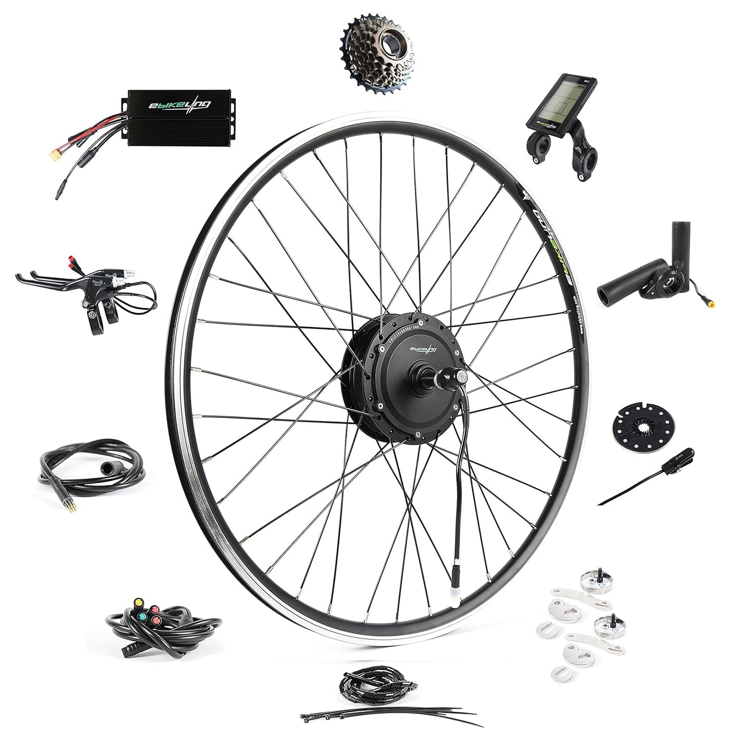 48V Front Hub Motor E-Bike Conversion Kit – 500W / 750W / 1200W / 1500W (700C Wheel)