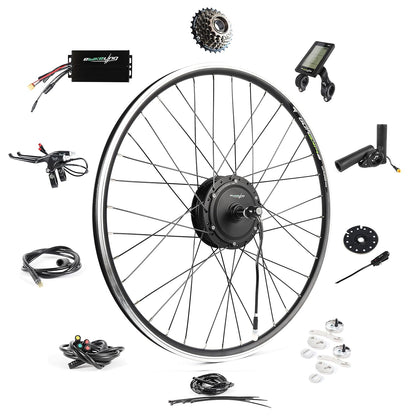48V Front Hub Motor E-Bike Conversion Kit – 500W / 750W / 1200W / 1500W (700C Wheel)