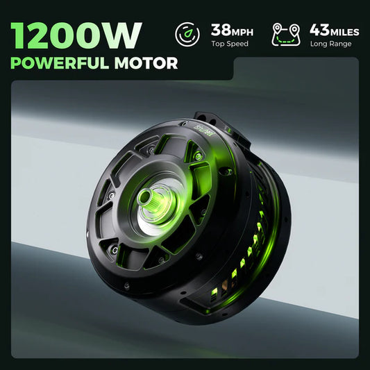 isinwheel H7Pro 1200W High-End Commuting Electric Scooter with Seat