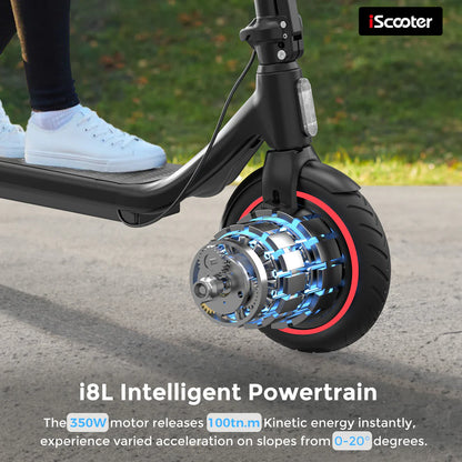 iScooter i8L Electric Scooter 350W Motor 18 Miles