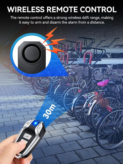 Onvian rechargeable wireless bike alarm with remote – photo 4