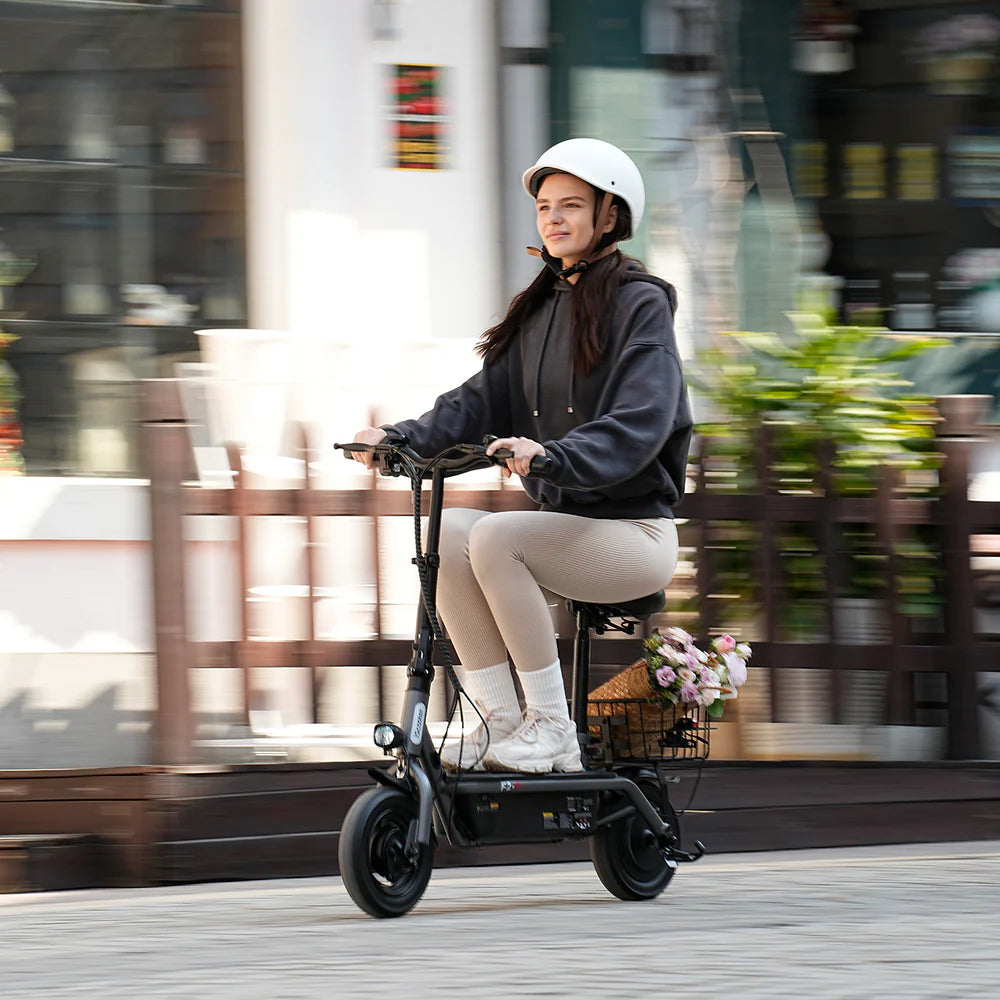 iScooter F2 Electric Scooter with Seat 10" Pneumatic Tire