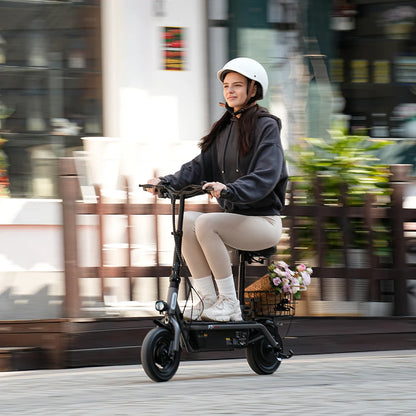 iScooter F2 Electric Scooter with Seat 10" Pneumatic Tire