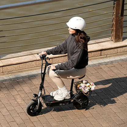 iScooter F2 Electric Scooter with Seat 10" Pneumatic Tire