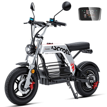 iScooter DX5 Pro 2000W electric scooter with seat, side view