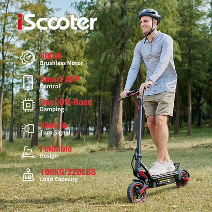 iScooter W8 500W Off-Road Tires Electric Scooter