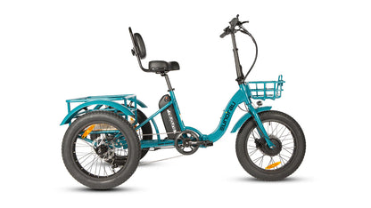 EUNORAU NEW-TRIKE 2.0 Electric Trike – 750W Fat Tire Cargo eTrike