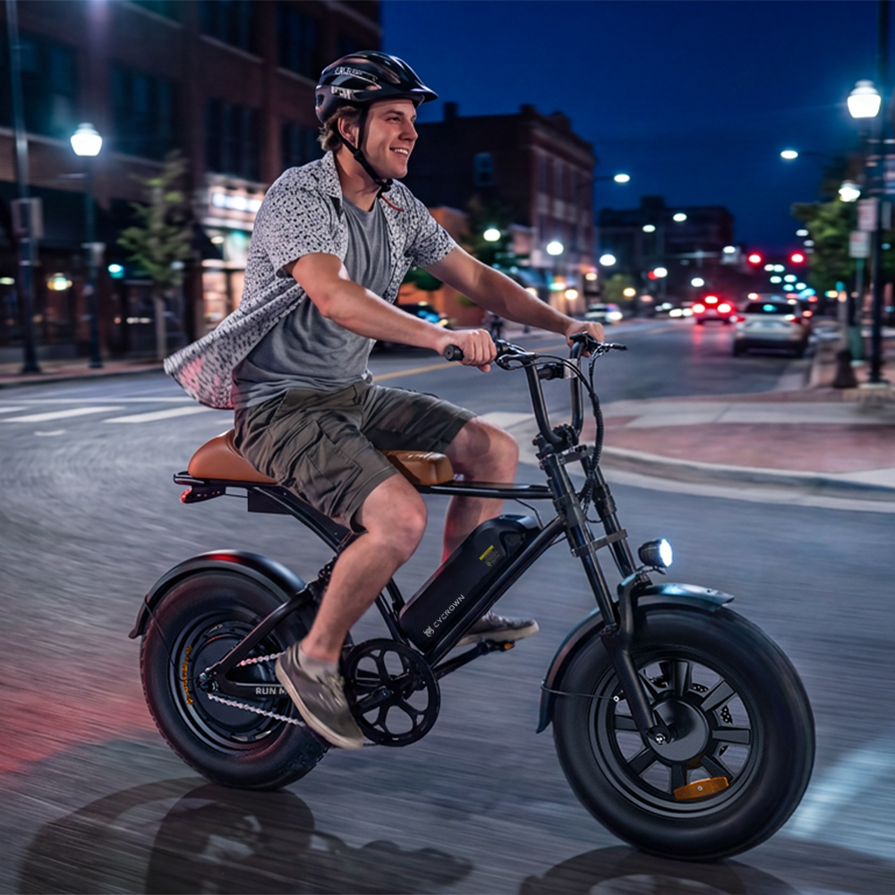 Cycrown Run Mini vintage moped e-bike gallery photo 7