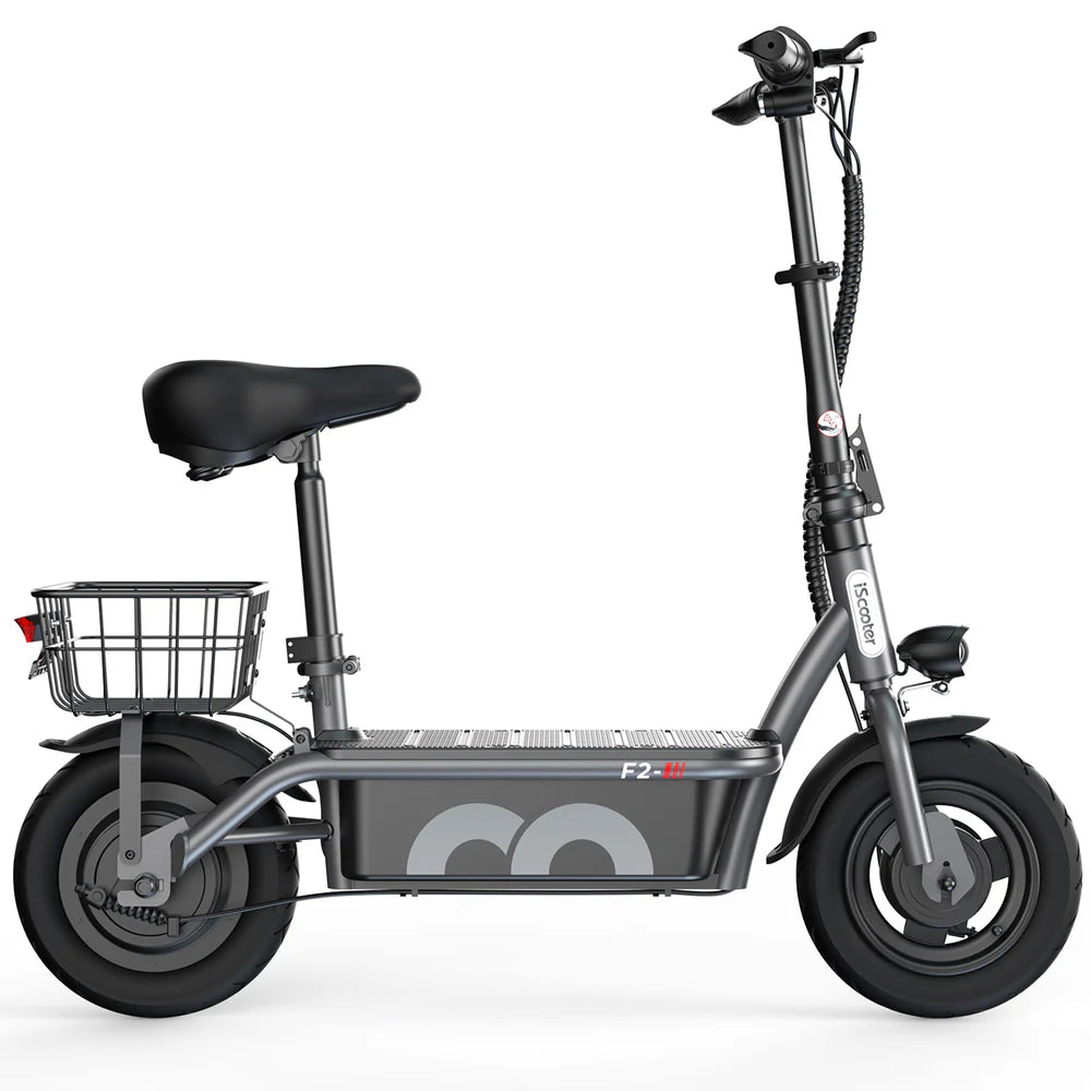 iScooter F2 Electric Scooter with Seat 10" Pneumatic Tire