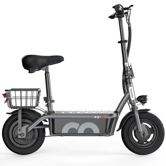 iScooter F2 Electric Scooter with Seat 10" Pneumatic Tire