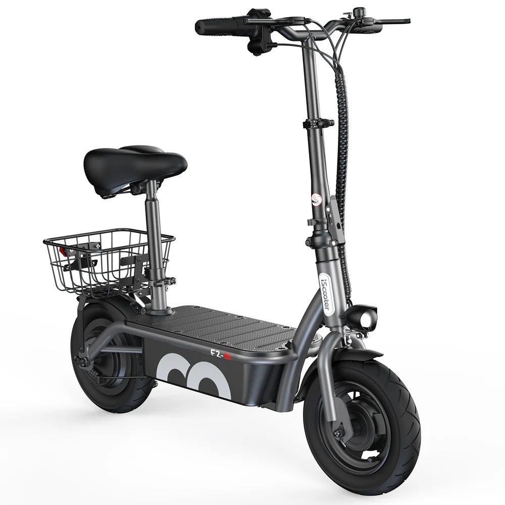 iScooter F2 Electric Scooter with Seat 10" Pneumatic Tire