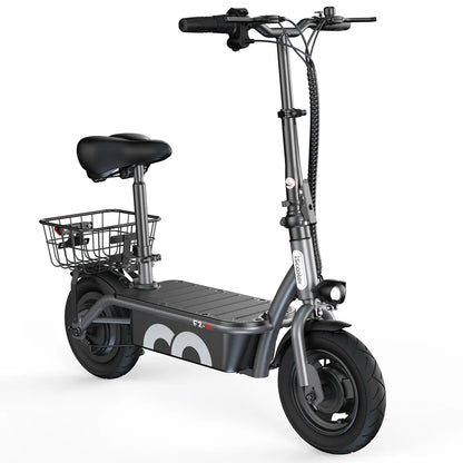 iScooter F2 Electric Scooter with Seat 10" Pneumatic Tire