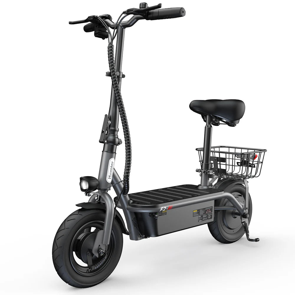 iScooter F2 Electric Scooter with Seat 10" Pneumatic Tire