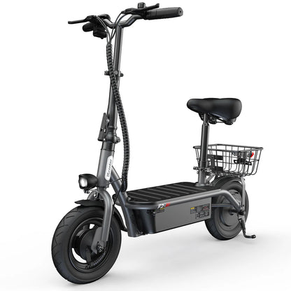 iScooter F2 Electric Scooter with Seat 10" Pneumatic Tire