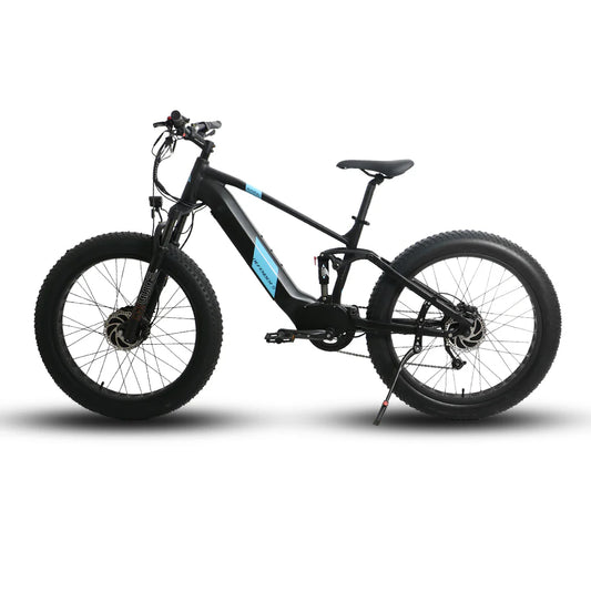EUNORAU DEFENDER-S Dual Motor Electric Bike – 1500W Fat Tire All-Terrain eBike