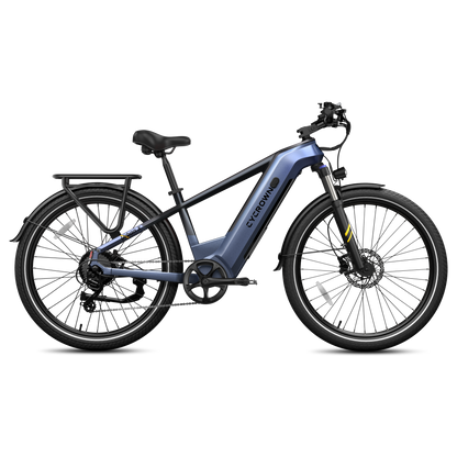 Cycrown UrbanXST city commuter e-bike front three-quarter view