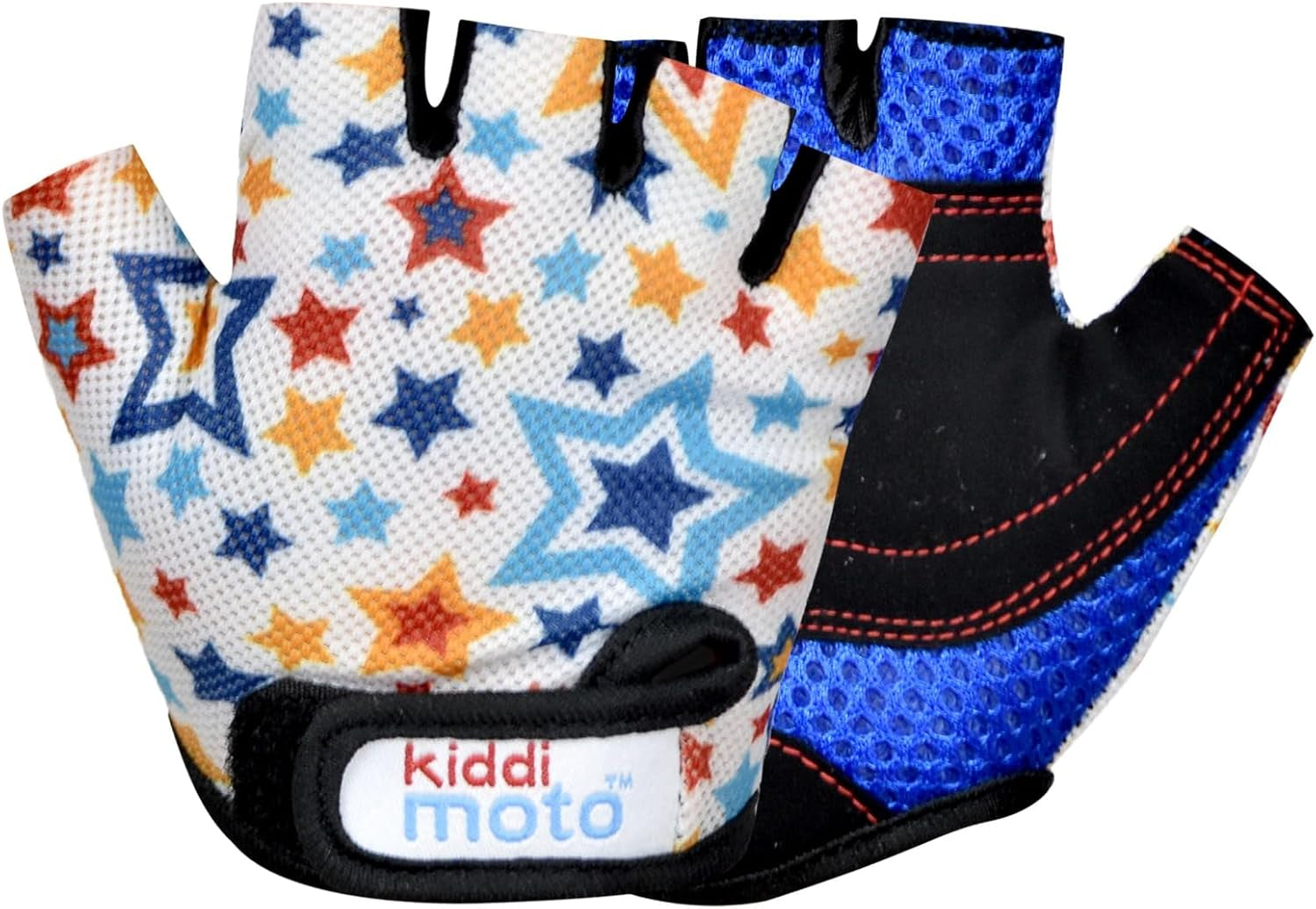anti Slip Kids Bike Gloves for Kids Boys & Girls Best Toddler Bike Gloves Ages 2-8 Fingerless Cycling Gloves for Youth Sports like MTB, BMX Dirt Biking, Mountain Bike Riding, Skates