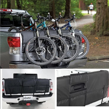 EUNORAU Electric Bike Tailgate Pad – Truck Bed Protector for 5 Bikes