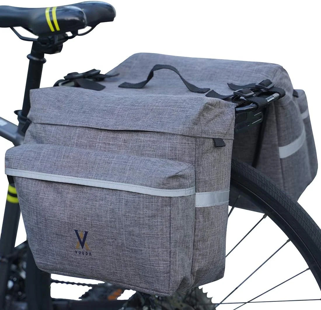 30L Bike Pannier Bag with Reflective Trim – Waterproof Rear Saddle BagsEvolveRide