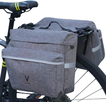 30L Bike Pannier Bag with Reflective Trim – Waterproof Rear Saddle BagsEvolveRide