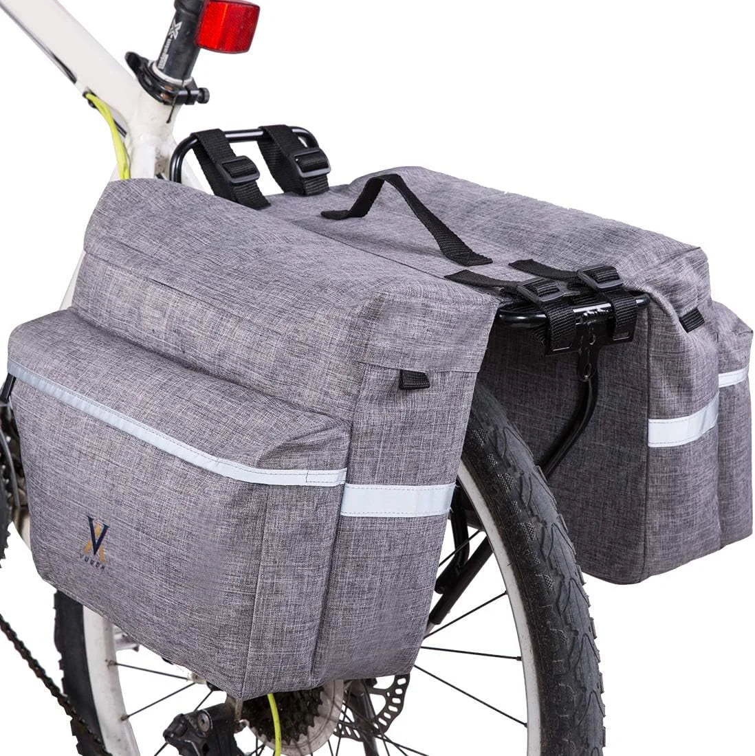 30L Bike Pannier Bag with Reflective Trim – Waterproof Rear Saddle BagsEvolveRide