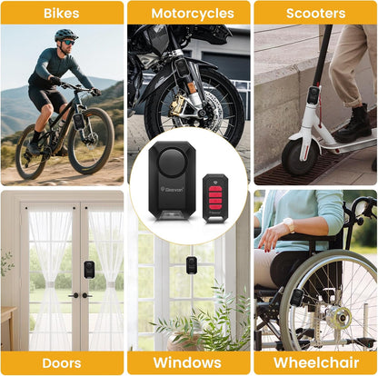 Geevon 135dB wireless bike alarm with remote – photo 9