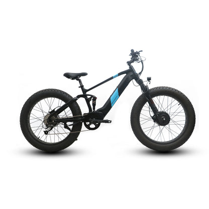 EUNORAU DEFENDER-S Dual Motor Electric Bike – 1500W Fat Tire All-Terrain eBike