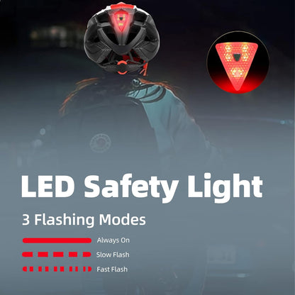 Bike Helmet, CPSC/CPC Bike Helmet for Adult Men Women with Magnetic Goggles&Led Back Light Cycling Helmet Adjustable SM-T69