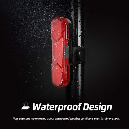 Rear Bike Tail Light 2 Pack, USB Rechargeable Bright LED Bicycle Taillight with 4 Lighting Modes Waterproof Bike Light Flashing Light