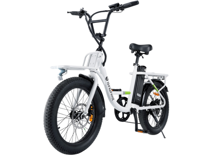 isinwheel U7 Cargo Bike – Cloud White