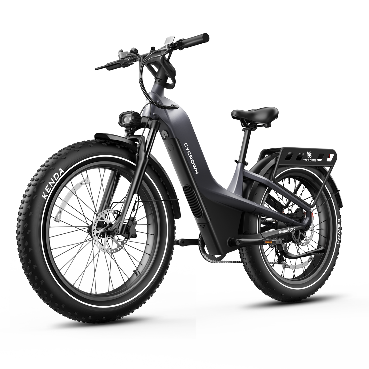 Cycrown NomadPro heavy-duty fat tire electric bike, side view