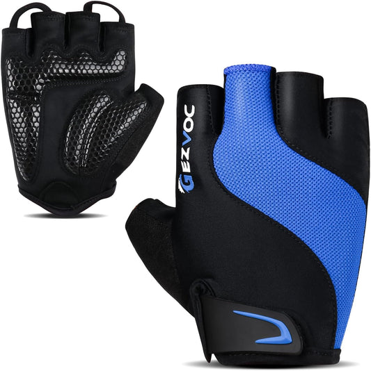 Cycling Gloves with Shock-Absorbing Pad, Extra Grip, Flexible Fit, Light Weight, Breathable for Men and Women Mountain Biking