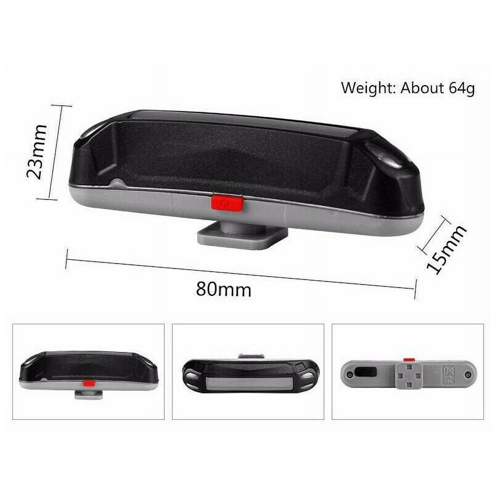 Bike Tail Light Waterproof LED USB Bicycle Safety 3-Colors Rear Light