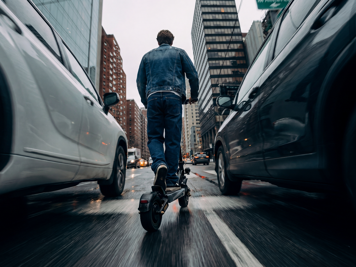 isinwheel GT4 Dual electric scooter display and handlebar