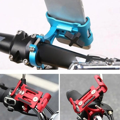 360° Aluminum Bike Phone Holder Bike Motorcycle Stand Bicycle Cell Phone Holder Handlebar Mount Cell Smart Phone Stand Accessory