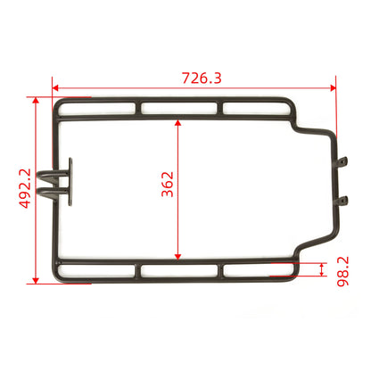 Handrail / Monkey Bar Black for Cargo Ebikes