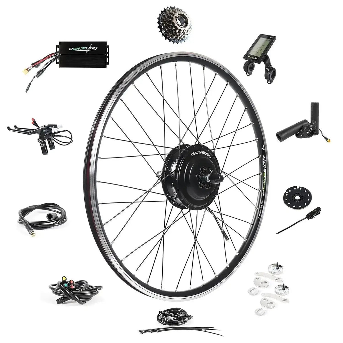 48V 1200W Front Hub Motor E-Bike Conversion Kit – 700C WheelEvolveRide