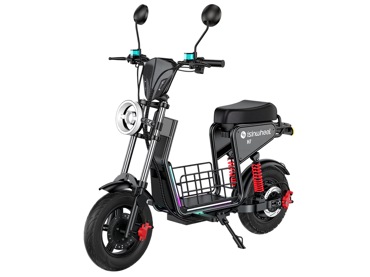 isinwheel H7 1500W commuting electric scooter, side view