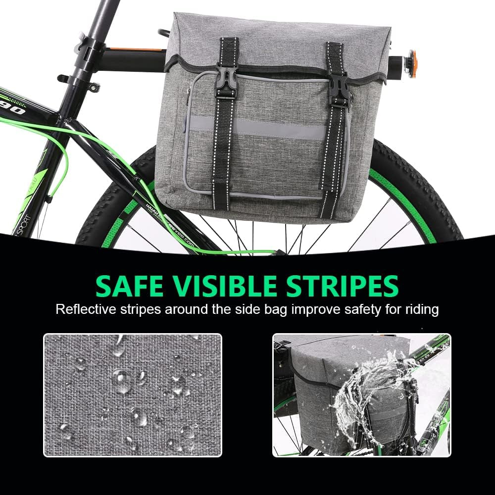 Bicycle Pannier Bag Waterproof Bike Rear Rack Bag Portable Bike Seat Carrier Bag Road Bike Storage Bag