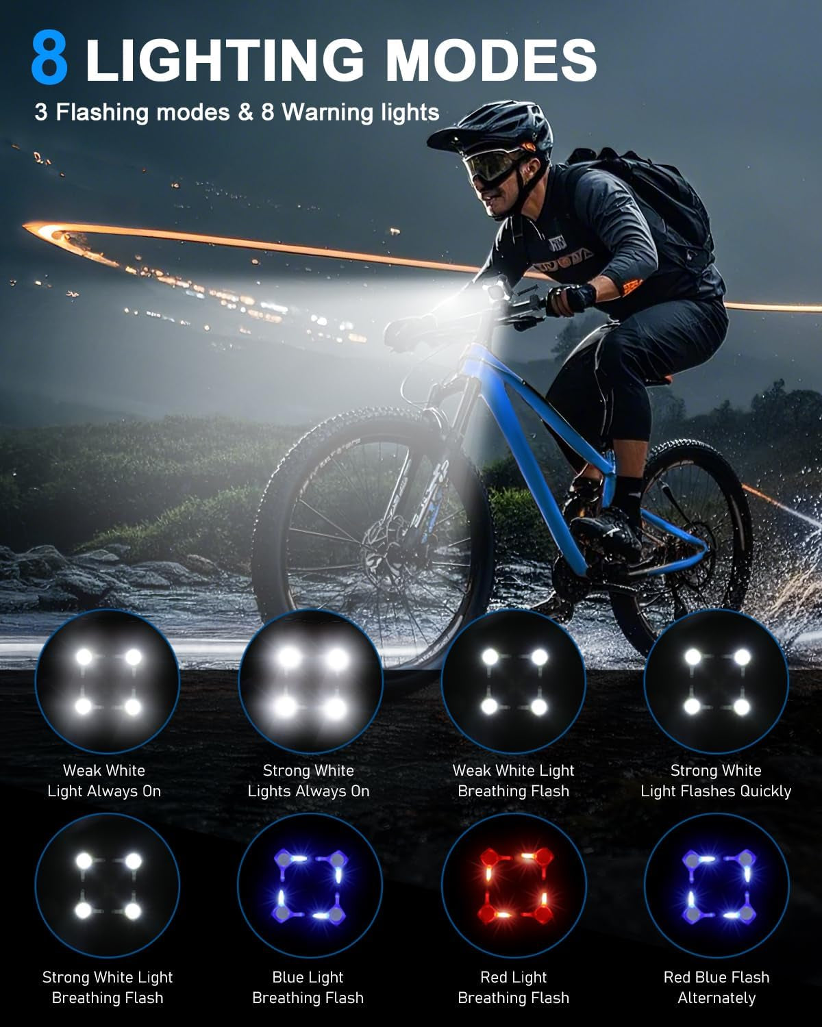 2-in-1 bike horn with headlight, USB-C rechargeable – photo 3