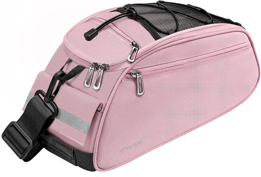 Bike Rack Bag, Waterproof Bicycle Trunk Pannier Rear Seat Pouch Cycling Bike Carrier Backseat Storage Luggage Saddle Shoulder Bag