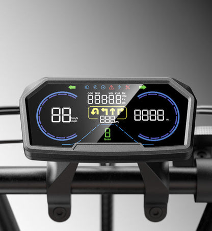 Cycrown Run S e-bike LCD display and handlebar controls