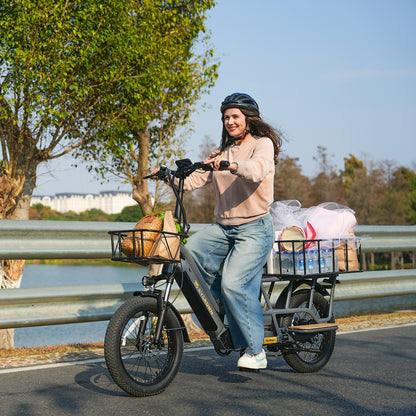 Cycrown Wagen Dual Battery Longtail Cargo Ebike
