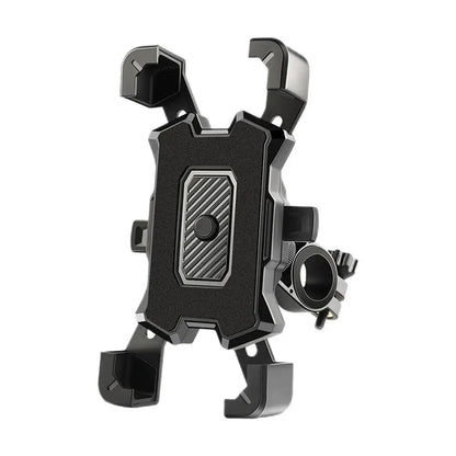 Phone Holder for Bike Handlebar Rotatable Multipurpose Phone Mount Black Phone Clip for Scooter Motorcycle Space-Saving Phone